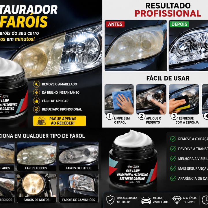 RESTAURADOR DE FARÓIS AUTOMOTIVO