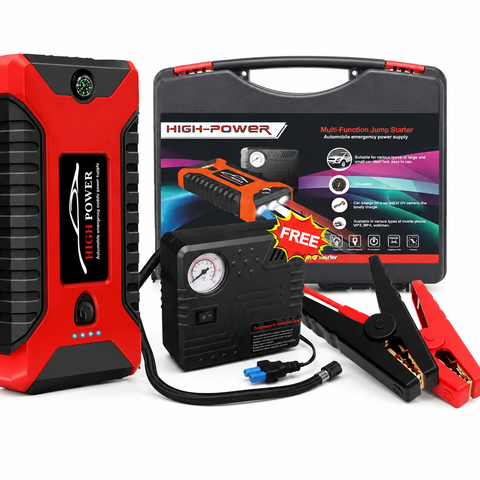 JUMP STARTER E COMPRESSOR DE AR PORTÁTIL